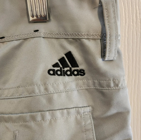 ADIDAS CLIMALITE grey golf pants activewear performance men size 34x32 - Picture 11 of 12